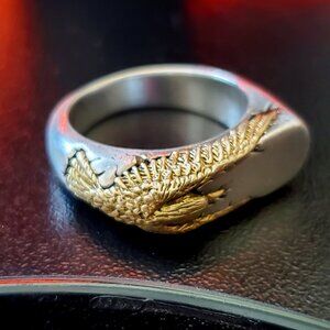 Clocks and Colours 925 silver Bad Omen Ring size 9